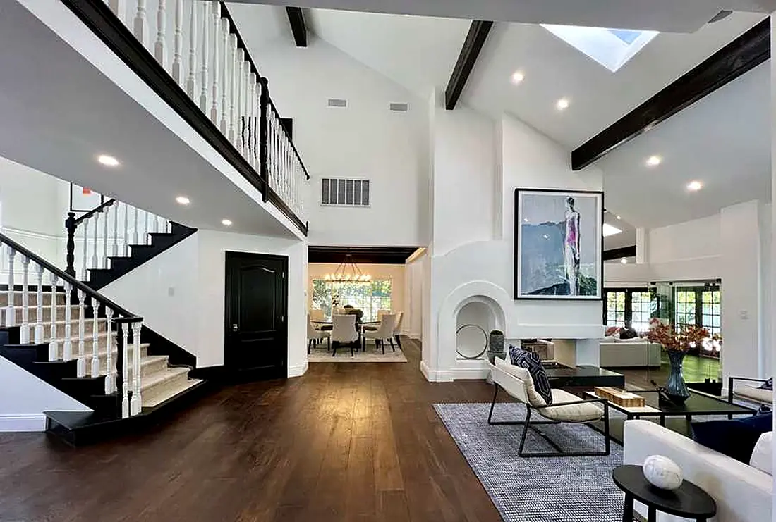 Entry hall and staircase, Encino
